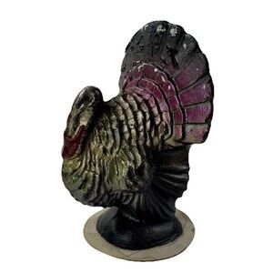 Vintage Gurley Turkey Candle Thanksgiving Decor Unused Original Label USA